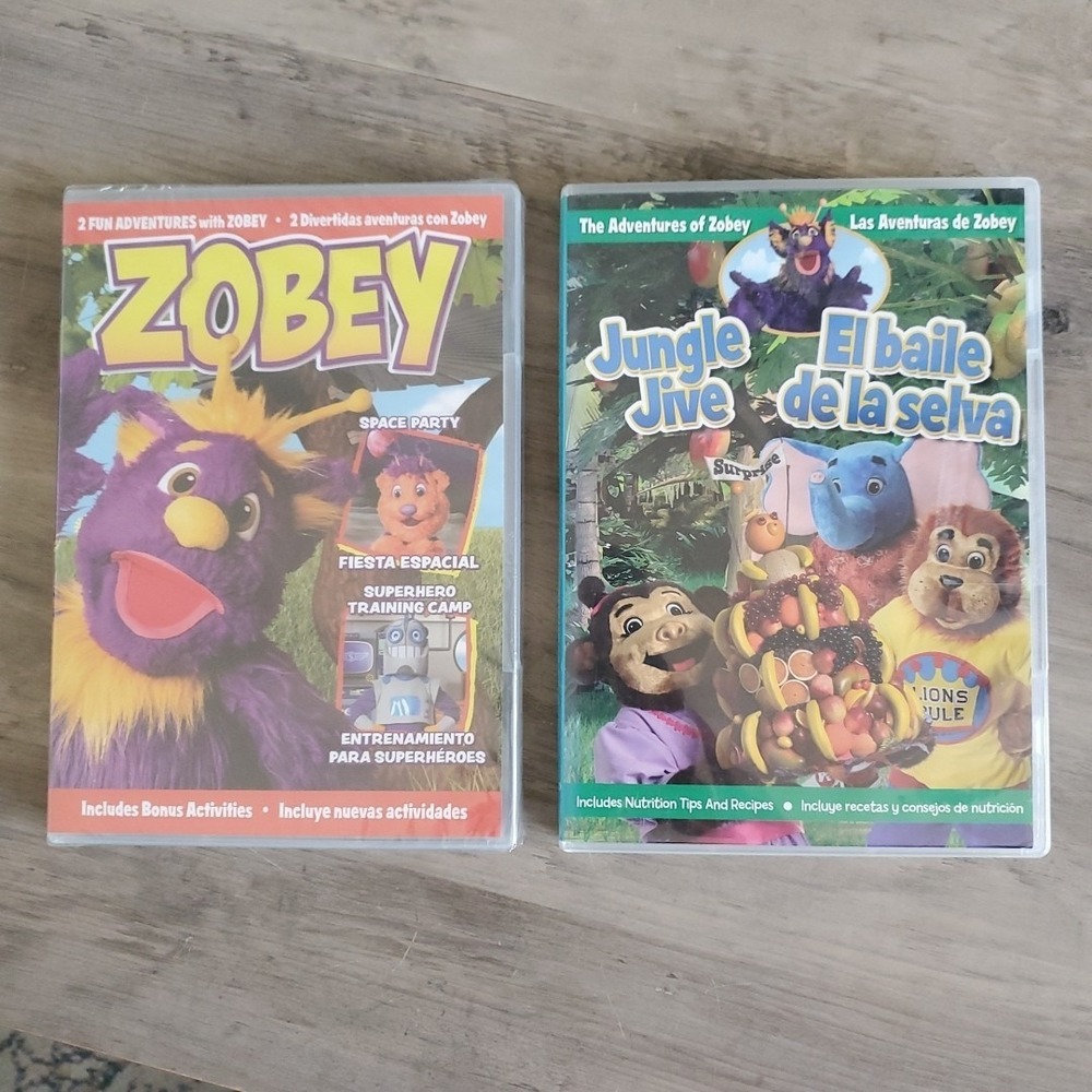 Set Of 2 Dvds : 2 Fun Adventures With Zobey And Jungle Jive (Zobey) - Picture 2 of 6